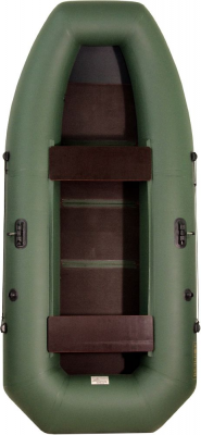 Лодка Камыш 3000 В со складной сланью гребная