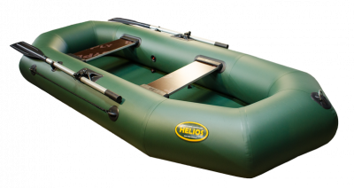 Гребная ПВХ лодка надувная Гелиос 26 (зеленый)