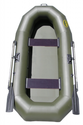 ПВХ надувная лодка гребная Гелиос 30 (зеленый)