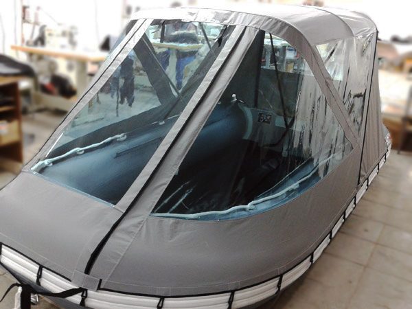 Тент трансформер кабриолет на лодку Yukona 380 НДНД