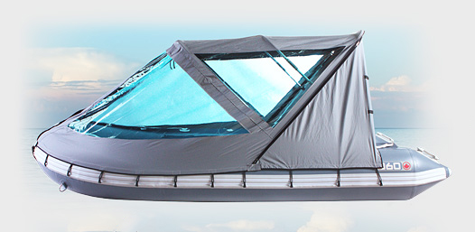 Тент трансформер кабриолет на лодку Yukona 380 НДНД