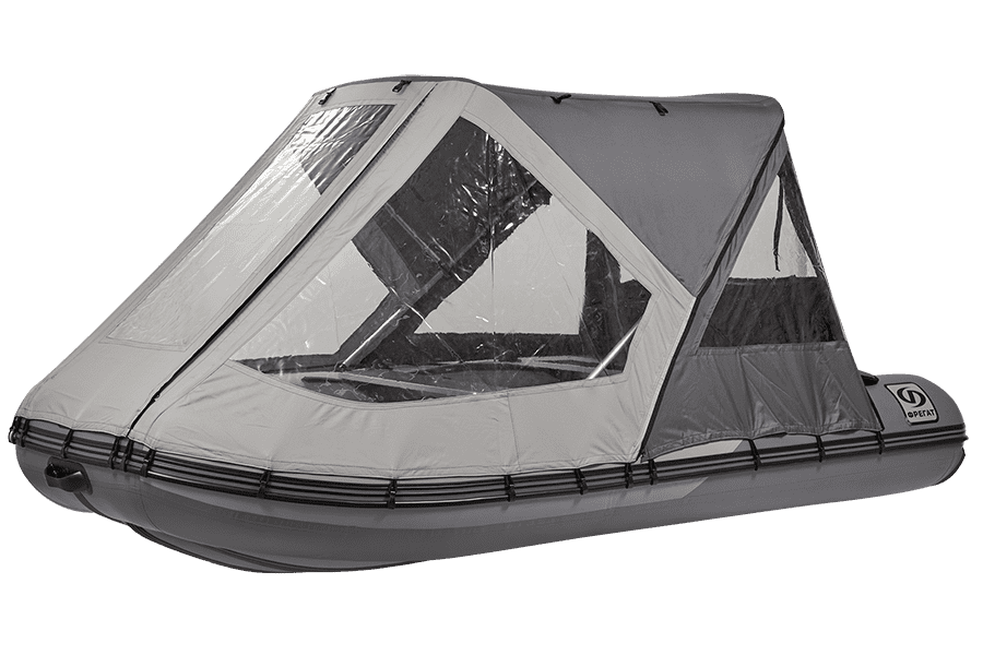 Тент трансформер кабриолет на лодку Посейдон Викинг 360