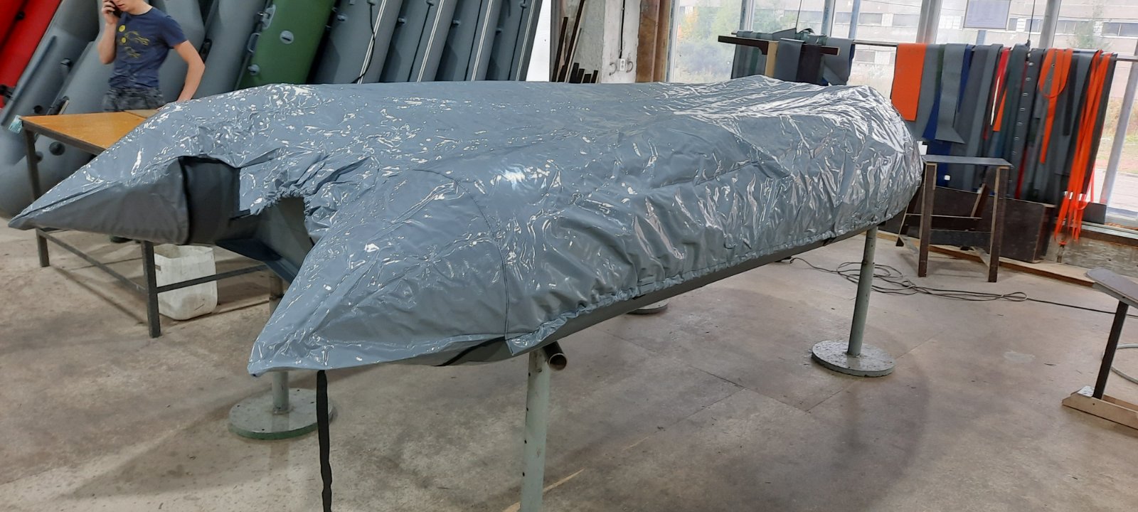 Тент транспортировочный для лодки Roger 3100 (с конусами)