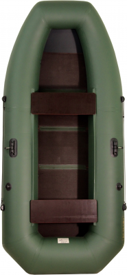 Лодка Камыш 3200 В со складной сланью и надувным килем гребная